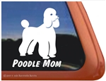 Standard Poodle Mom Dog iPad Car Truck Window Decal Sticker