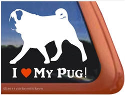 Pug Window Decal