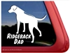 Rhodesian Ridgeback Window Decal