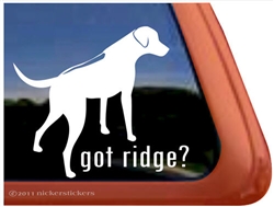 Rhodesian Ridgeback Window Decal