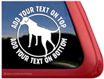 Custom Round Rhodesian Ridgeback Dog iPad Car Truck RV Window Decal Sticker