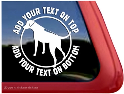 Custom Round Rhodesian Ridgeback Dog iPad Car Truck RV Window Decal Sticker