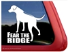 Fear the Rhodesian Ridgeback Dog iPad Car Truck RV Window Decal Sticker