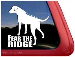 Fear the Rhodesian Ridgeback Dog iPad Car Truck RV Window Decal Sticker