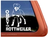 Obey the Rottweiler Dog Car Truck RV Window Decal Sticker