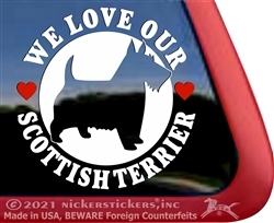 Scottish Terrier Window Decal