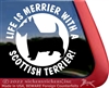 Scottish Terrier Window Decal