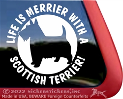 Scottish Terrier Window Decal