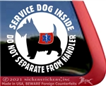 Scottish Terrier Service Dog  Window Decal