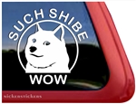 Shiba Inu Such Shibe Wow Dog Car Truck RV Window Decal Sticker
