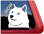 Shiba Inu Wow Dog Car Truck RV Window Decal Sticker