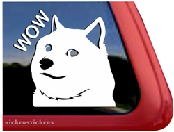 Shiba Inu Wow Dog Car Truck RV Window Decal Sticker