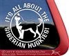 Siberian Husky Dog iPad Car Truck Window Decal Sticker