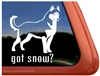 Got Snow? Siberian Husky Dog iPad Car Truck Window Decal Sticker