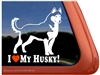 Love My Husky Siberian Husky Dog iPad Car Truck Window Decal Sticker