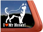 Love My Husky Siberian Husky Dog iPad Car Truck Window Decal Sticker
