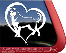 Custom Siberian Husky Dog iPad Car Truck Window Decal Sticker