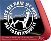 Siberian Husky Dog iPad Car Truck Window Decal Sticker