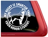 Honor Student Siberian Husky Dog iPad Car Truck Window Decal Sticker