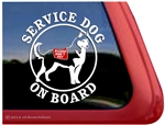 Siberian Husky Service Dog iPad Car Truck Window Decal Sticker