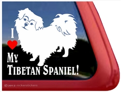 Tibetan Spaniel Window Decal