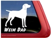 Weimaraner Window Decal