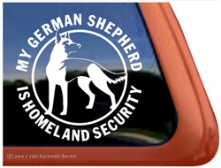 German Shepherd Window Decal