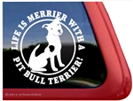 Pit Bull Terrier Window Decal