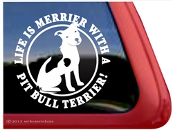 Pit Bull Terrier Window Decal