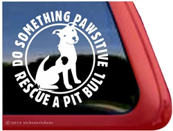 Pit Bull Terrier Window Decal