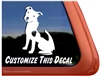Custom American Pit Bull Terrier Dog Truck Car RV Window Decal Sticker