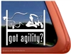 Border Collie Agility Dog Window Decal