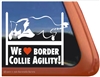 Border Collie Agility Dog Window Decal