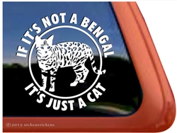 Bengal Window Decal