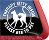 Therapy Kitty Cat  iPad Car Truck Window Decal Sticker
