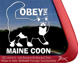 Maine Coon Window Decal