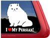 Persian Cat Window Decal