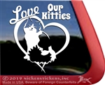 Kitty Cat Tabby  iPad Car Truck Window Decal Sticker