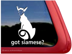 Siamese Cat Window Decal