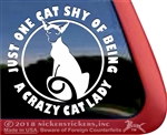 Siamese Cat Window Decal