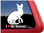 Sphynx Window Decal