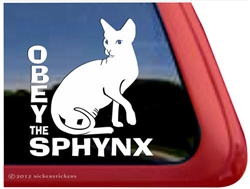 Sphynx Window Decal