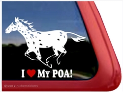 Pony of the Americas Window Decal