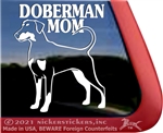 Doberman Window Decal