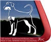 Long Tail Doberman Window Decal