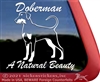 Doberman Window Decal