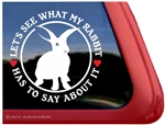 Rabbit Window Decal