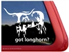 Longhorn Window Decal