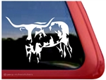 Longhorn Window Decal