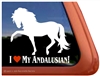 Andalusian Horse Trailer  Window Decal